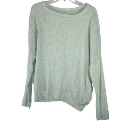 Anthropologie Lime Green Lightweight Long Sleeve Top - Picture 2 of 7
